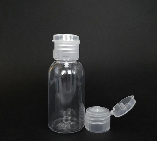 Free Sample Transparent PET Plastic Bottle with Flip Cap Empty Bottle Flip Cap Cream Bottle with Flip Cap with Factory Supply