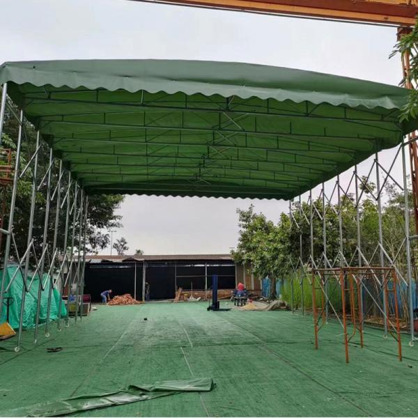 Galvanized Steel Electric Push-Pull Shed for Easy Assembly and Disassembly in Open Field Storage Requirements