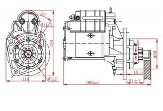 Ursus , Zetec Tractor Starter Motor 100% Original With Gear Reduction