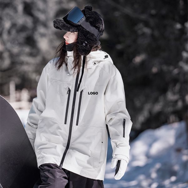 OEM Custom Couple American Style Snowboard Jacket Waterproof Windproof Thick Warm Winter Ski Outer Coat