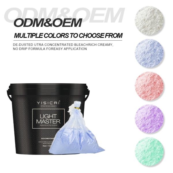 Professional Hair Bleaching Powder Fast 8.5 Level Lightening, 6% Hydrogen Peroxide, Salon Grade Safe Formula
