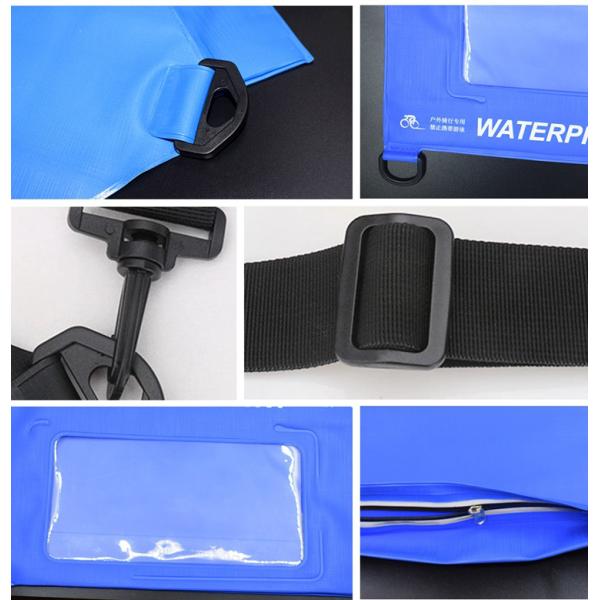 Mountaineering Outdoor Waterproof Bag , PVC Crossbody Bag For Riding