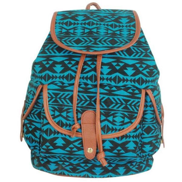 2016 new winter canvas printing Diamondbacks casual shoulder bag backpack men and women