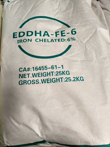 Хелатированный Fe EDDHA утюжит удобрение CAS 16455-61-1 для деревьев виноградины