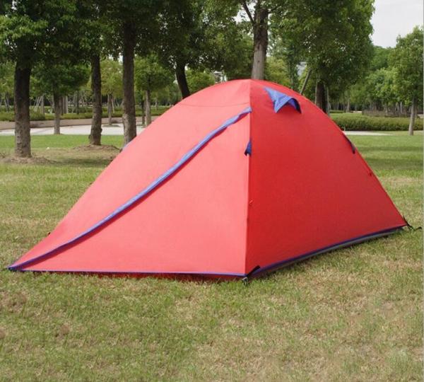 Hot Selling 2-person Double Layer Waterproof Family Hiking Tent 4 Season Tent For Camping Color Green(HT6068)
