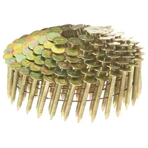 Electric Galvanized Smooth Shank Coil Roofing Nails 22mm 15 Degree Diamond Point