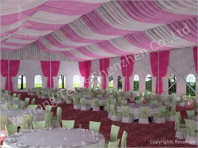 300 People Luxury Wedding Tents Rentals Aluminium Frame Marquee With Transparent PVC Windows