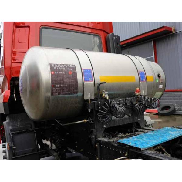 Modelo de camión de cabeza de tractor de remolque Dongfeng 6x4 GNL CNG camión de tractor con pantalla táctil