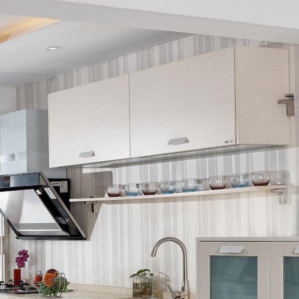 O todo branco do estilo contemporâneo dos armários ajusta armários de cozinha do PVC do MDF do armário