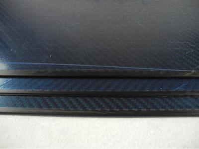 Da sarja completa do carbono do uso do automóvel/hardware espessura matte da placa 1.2mm da fibra do carbono com material 3K
