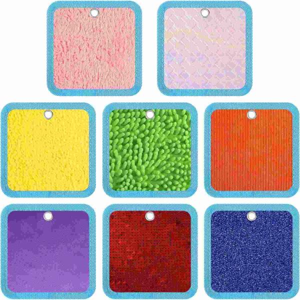 8 Set Mini Sensory Mats Assorted Textured Play Mats Sensory Floor Tiles Accept Custom Color