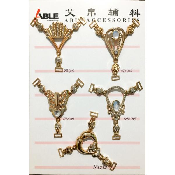 Crystal Rhinestones Metal Zinc Alloy Decorative Shoe Buckles Shoe Chain A46 A47