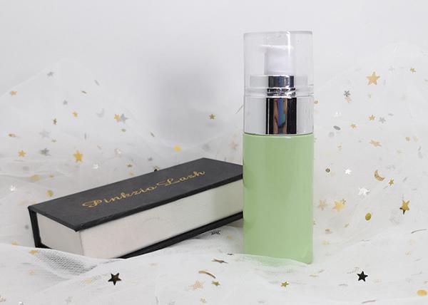 40 Ml Gift Packaging Black Frosted Glass Lotion Pump Bottle With Silver Caps