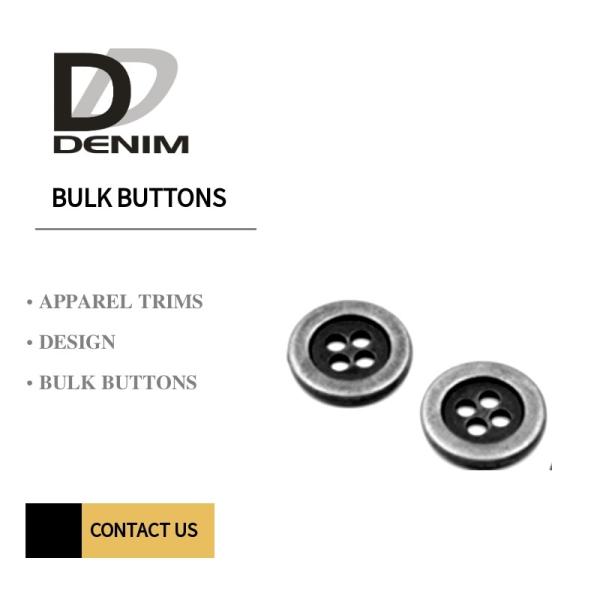 Mini Silver Brass Gun Metal Buttons For Jackets With Zinc Alloy Plated