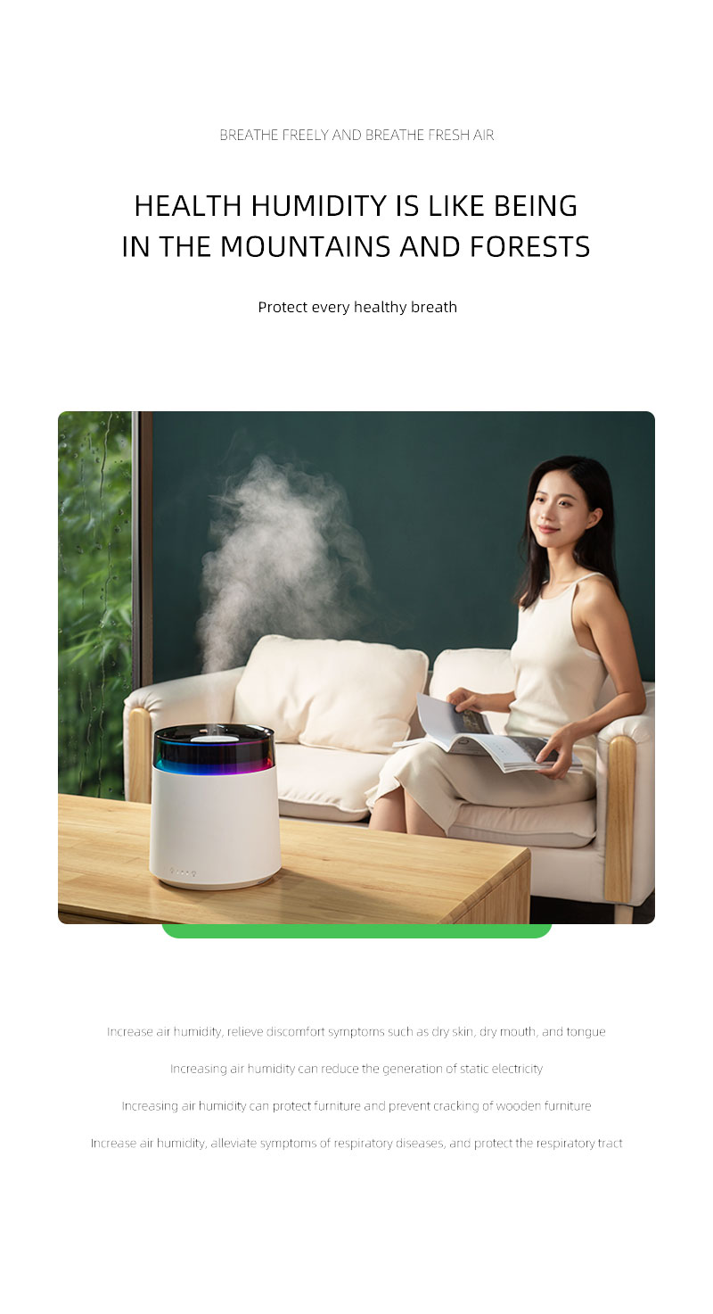 7 Colors  Air Humidifier Customized LOGO Home Direct Sale Essential Oil Ultrasonic Aroma Diffuser Aromatherapy