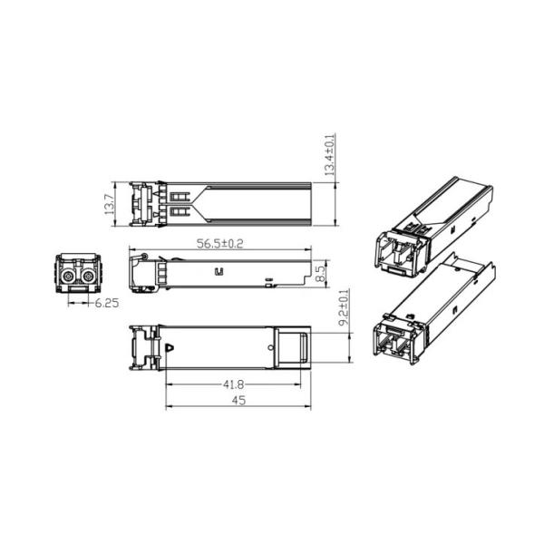 Customized GLC-LH-SMD SFP Wireless Transceiver Module and Customizable for Performance