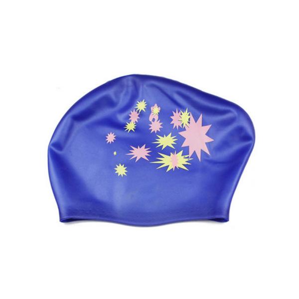 Watertight Silicone Swim Caps Cute Cartoon Pattern For Unisex Children
