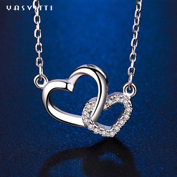 Women's Jewelry Classic 925 Sterling Silver Necklace Heart Necklace OEM