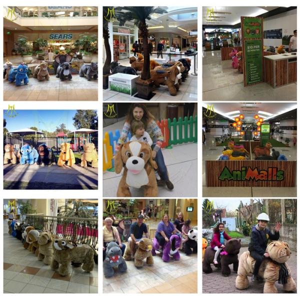 Hansel wholesale indoor electric motorcycle animal scooter riding  horse