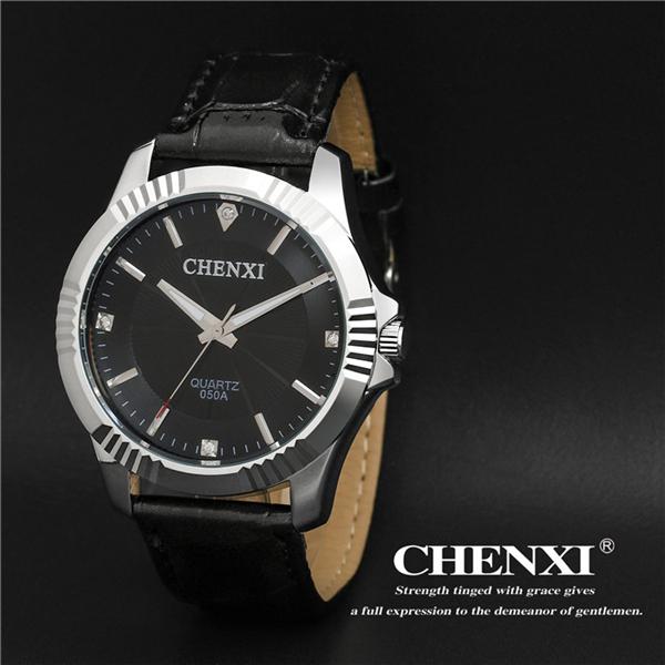 L050A10 Stainless Steel Watches Men Fashion Vogue Ladies Wach Mens Watches Western Watches Genuine Leather Watch