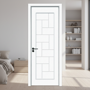 Moisture Resistant Soundproof Heat Insulation Painting WPC Hollow Composite Door for Enhanced Indoor Environment