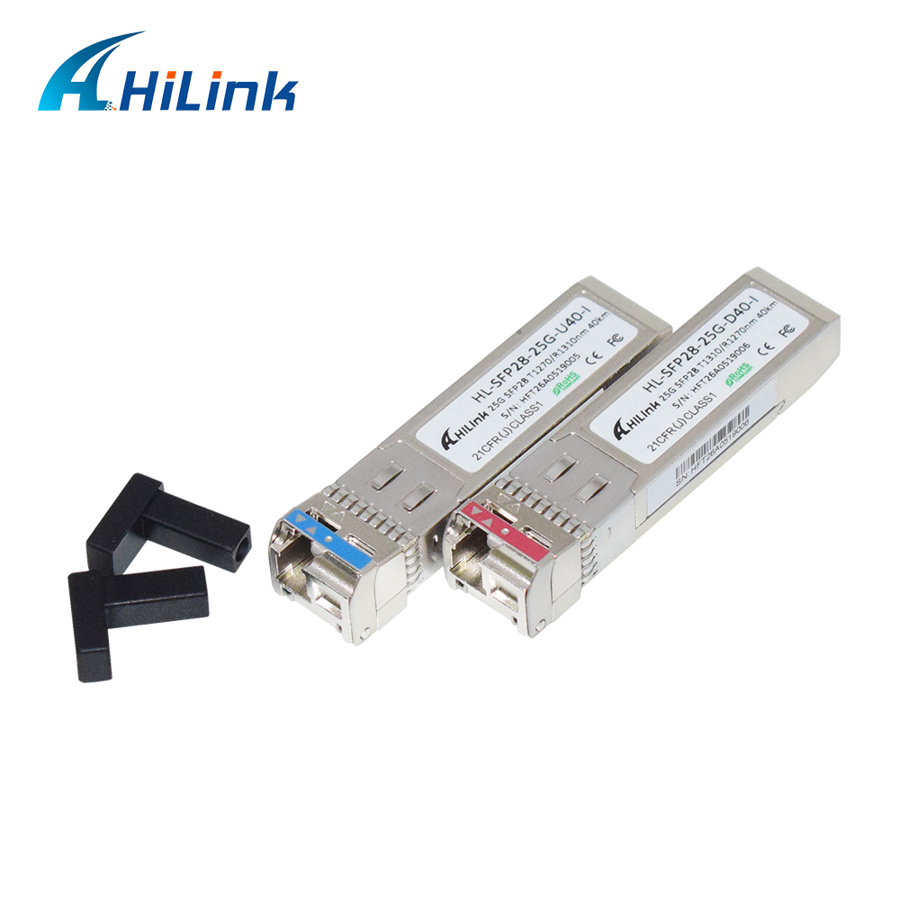 Industrial Grade 25G BIDI 1270/1310nm 40KM APD+TIA Optical Module Single-Fiber Simplex LC DOM