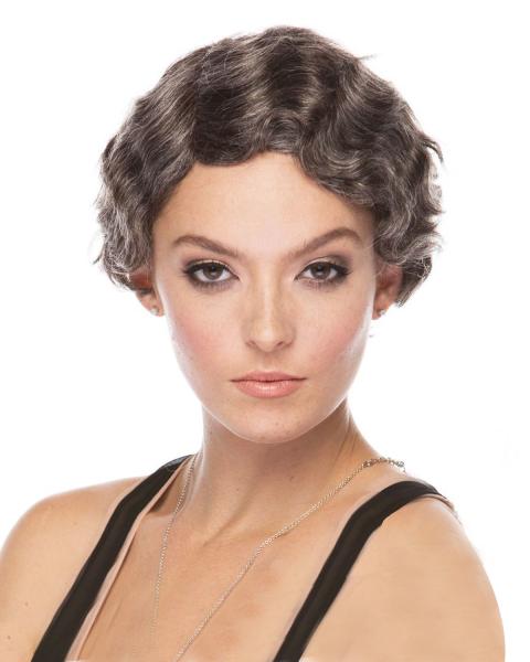 Deep Wave Synthetic Short Wigs Human Hair , Feather Charm Wig