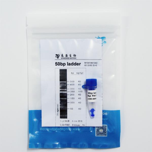 50bp 50ug DNA Marker Electrophoresis High Purity Reagents