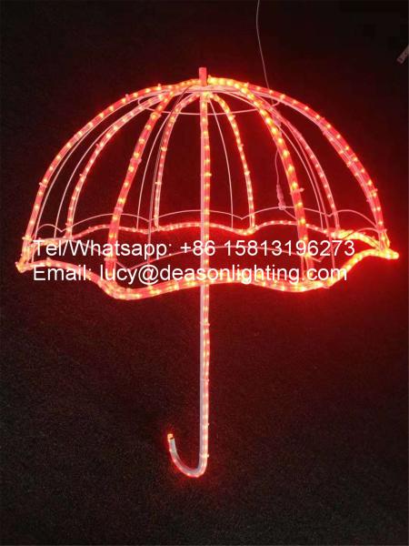 Hanging christmas decorations light street motif led umbrella