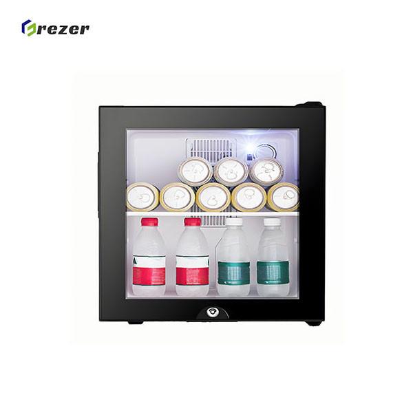 375MM Hotel Mini Bars Stand Up Mini Beverage Fridge 220V For Drinks