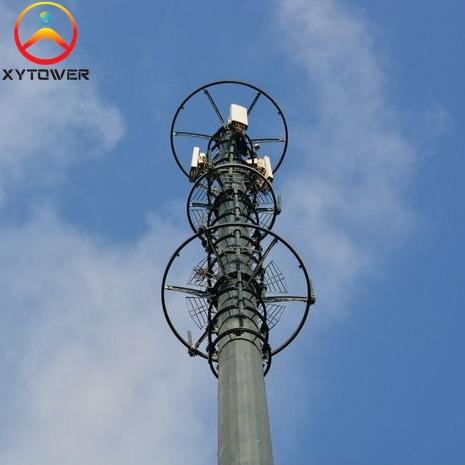 5G Octagonal Galvanized Communication Monopoles