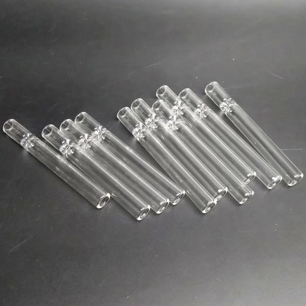 Unbreakable Glass Chillum Pipe / All Clear Glass Water Pipe For Men