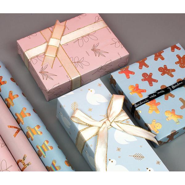 Eco Birthday Width 700mm Printed Gift Wrapping Paper Roll Waterproof
