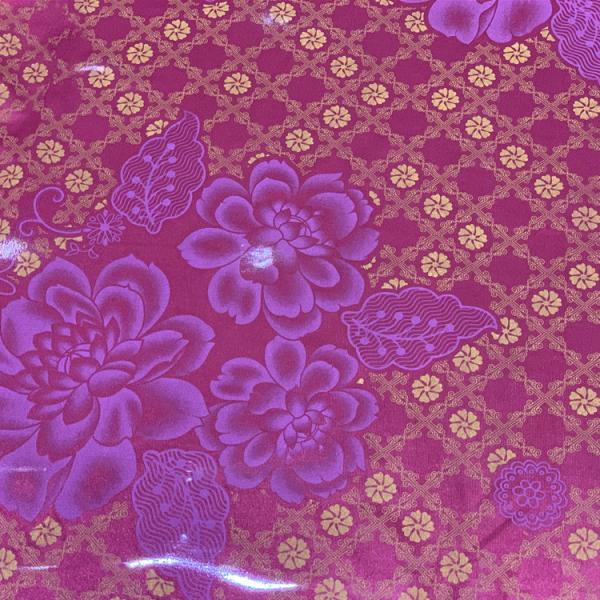 Tela floral vermelha do jacquard da base 100g/M2 da prova de Dustmite para estofar