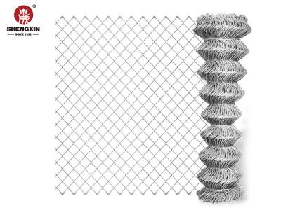 1.6-4.2mm Wire Mesh Chain Link Fence Galvanised  Zinc Coated