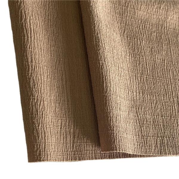 170D Poly Vêtement féminin Tissu d'étirement mécanique Jacquard Slub Texturation de lin imitée