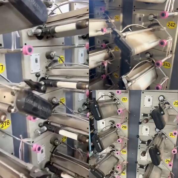 Automatic Second Hand Plastic Flat Yarn Winding Machine 280m/Min For Yarn Extrusion Line