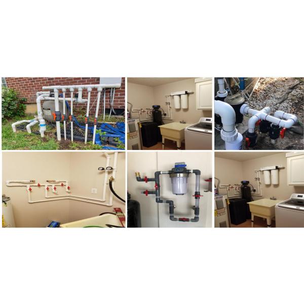 PN1.0-32.0MPa Ручной круглый компактный PVC UPVC розетковый шаровой клапан для ирригации ландшафта