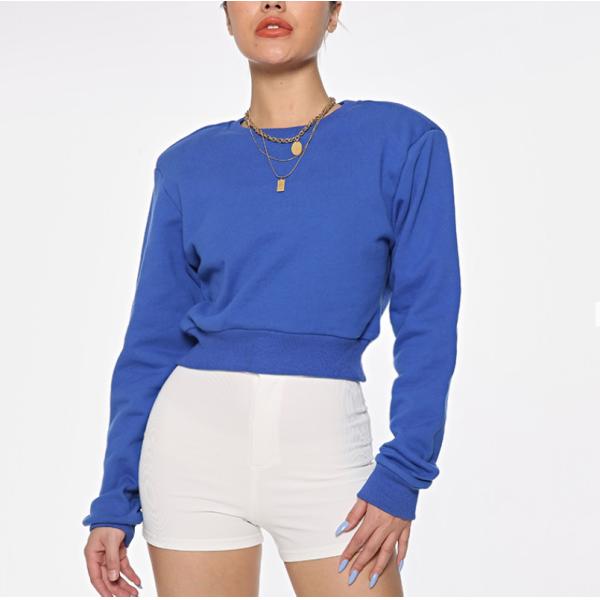 Фуфайка графического хлопка фуфайки Crewneck простая слишком большая графическая для женщин