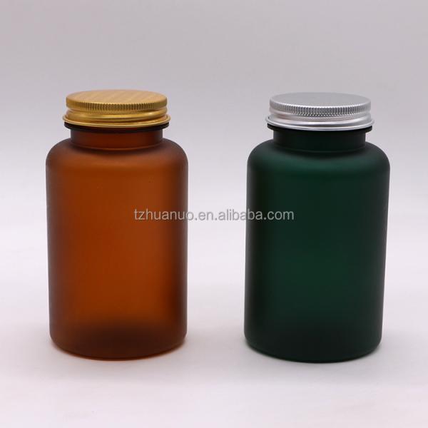 Aluminum Cap 100/120/150ML PET Wide Mouth Plastic Jar for Pill Capsule Medicine