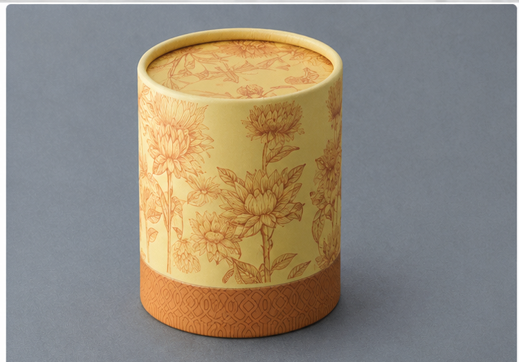 Eco-friendly Custom Biodegradable Kraft Paper Tube Box for Loose Tea
