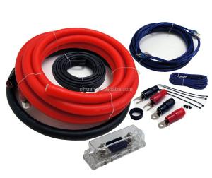 Durable 4 Gauge Car Audio Amplifier Wiring Kit with Insulated PVC and Stranded