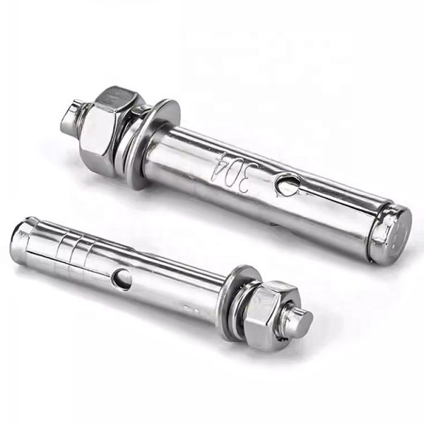 304 316 316L Stainless Steel Anchor Bolts Polished Finish Hex Head Customized Size