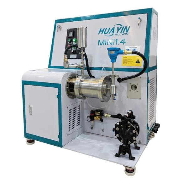 Low Temperature Grinding Horizontal Bead Mill Machine For White Color Paints Inks