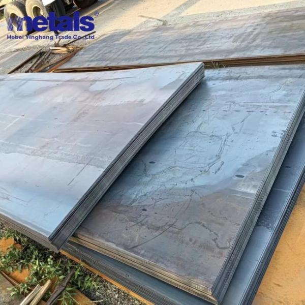 Plaque d'acier au carbone laminée à chaud pour la construction navale 6 mm 8 mm 9 mm 12 mm Surface noire Plaque de tôle d'acier pour navire