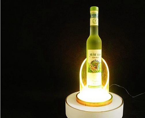 бутылка приведенная кругом Glorifier 20mm выгравировала акриловые полки освещенной Адвокатуры
