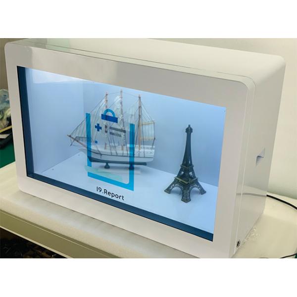 19in Transparent LCD Video Showcase 20W For Watch Stores