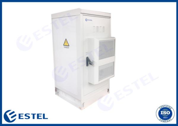 Gray RAL7035 Galvanized Steel Outdoor Telecom Enclosure 850X850X1750mm