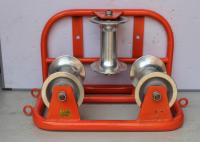 Ground Corner Pulley 3-Wheel Stringing Block with 10KN Rated Load for Heavy Duty Transmission Line Installation