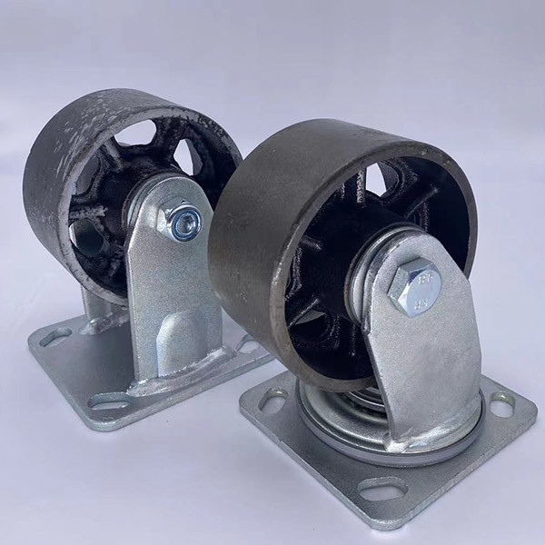 150mm Heavy Duty Castor Wheels Cast Iron Castors Swivel Casters